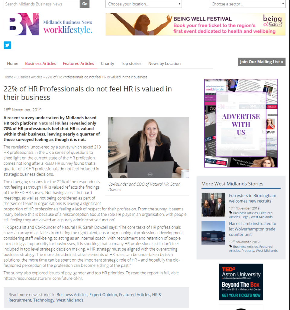 18th November - Midlands Business News